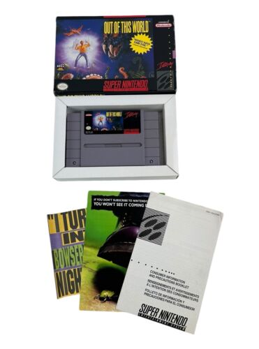 Out of This World (Super Nintendo Entertainment System, 1992) W/Box No Manual