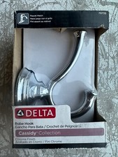 Delta Cassidy Chrome Double Robe Hook - 79735