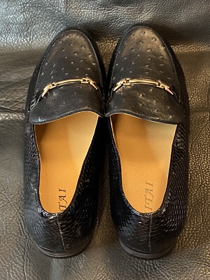 JITAI Mens Lindford Moc Toe Bit Slip-on Penny Loafer Sz 12  display picture 1