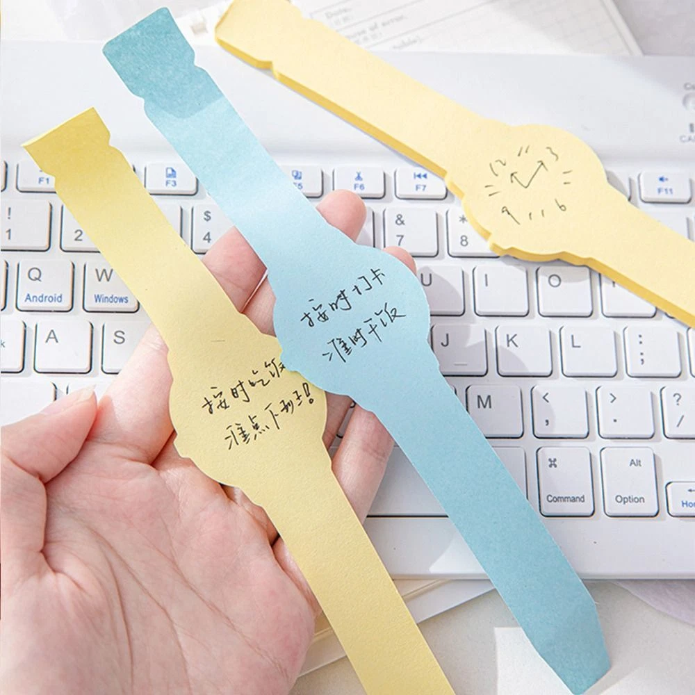 Wrist Watch Shape Sticky Notes Scrapes Stickers Note Pad Notepad