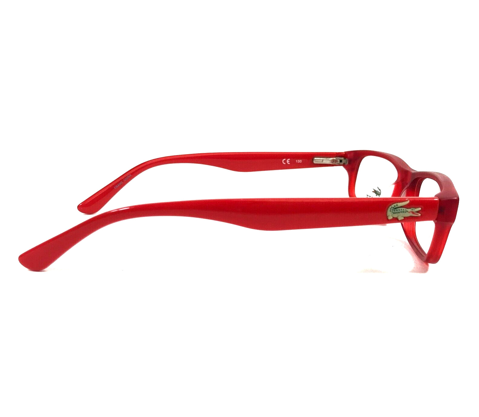 Lacoste Kids Eyeglasses Frames L3605 615 Red Rectangle Full Rim 45-14-130 thumbnail 3