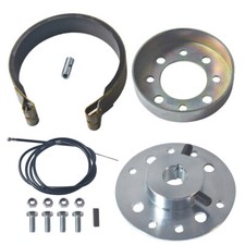 Rear 4"Drum Brake Band Pin Cable Steel Sprocket Brake Hub For Predator 212/196cc