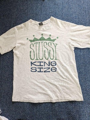 80s Old STUSSY King Size T-shirt Black Tag | eBay
