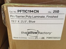 25 Medical Probarrier Disposable Poly laminate Blue Pillow Cases 19.5  x 25.5  