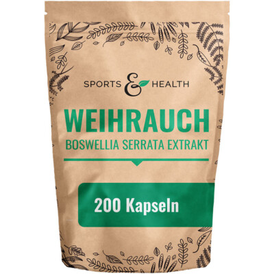 Boswellia Serrata Weihrauch   200 Kapseln 85% Boswellia Säuren - Hochdosiert