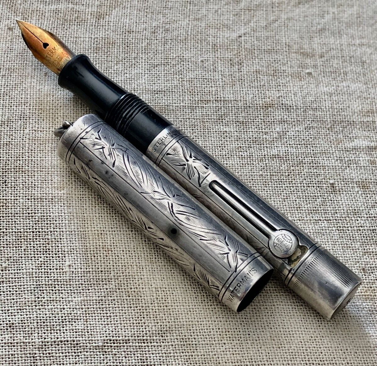 VTG Waterman Sterling Silver Fountain Pen 452 1/2V | eBay VTG Waterman Sterling Silver Fountain Pen 452 1/2V | eBay