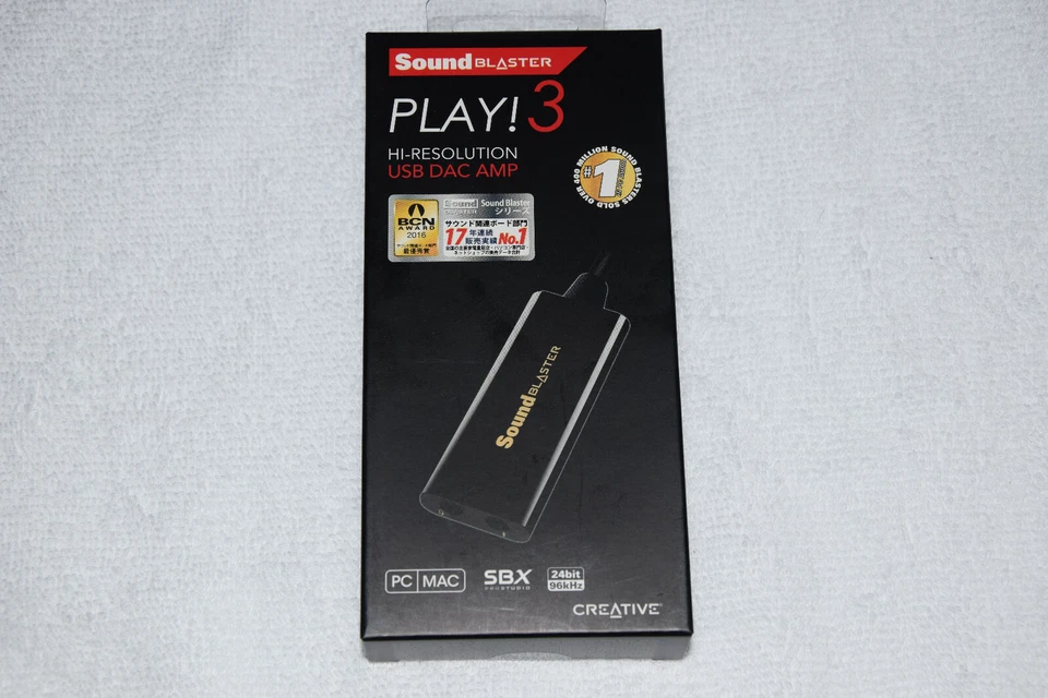 Creative Sound Blaster Play 3 Hi-Res USB DAC AMP Audio Adapter SB1730 For PC MAC - Image 2 of 4