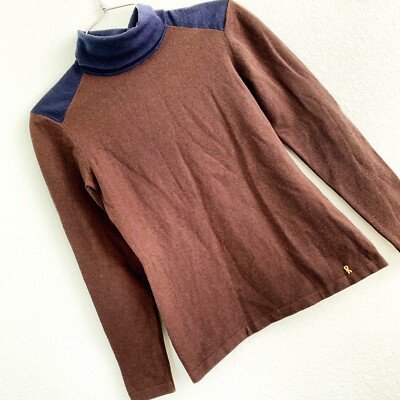 ROBERTA DI CAMERINO vintage Italian designer wool blend turtleneck sweater S