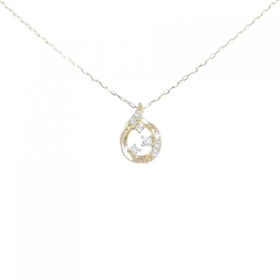 Authentic K18YG Diamond Necklace 0.06CT  #270-003-820-2213