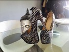 Sexy Zapatos Mujer Lujo Fiesta de Tacón Extrem Plataforma Bloque Alto