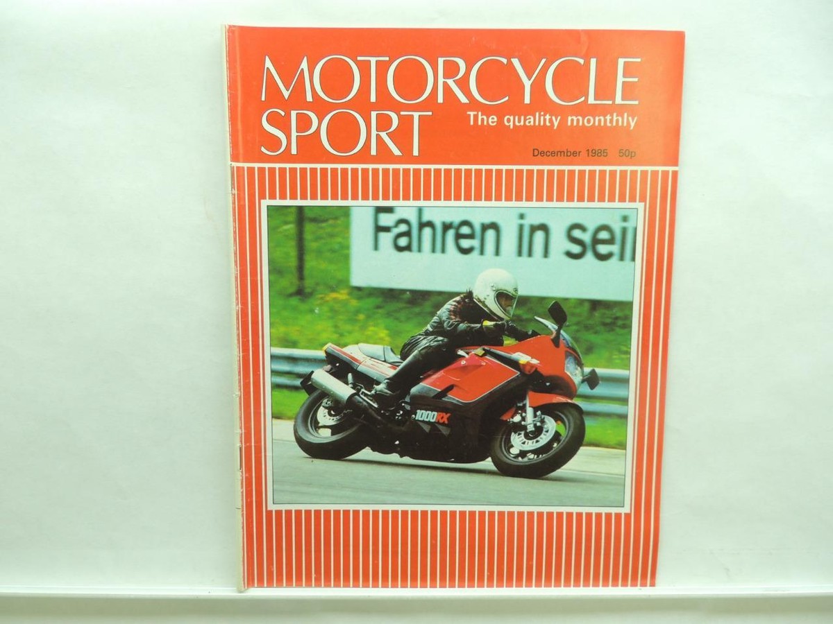 Dec 1985 Motorcycle Sport Magazine Kawasaki 1000RX Triumph Honda
