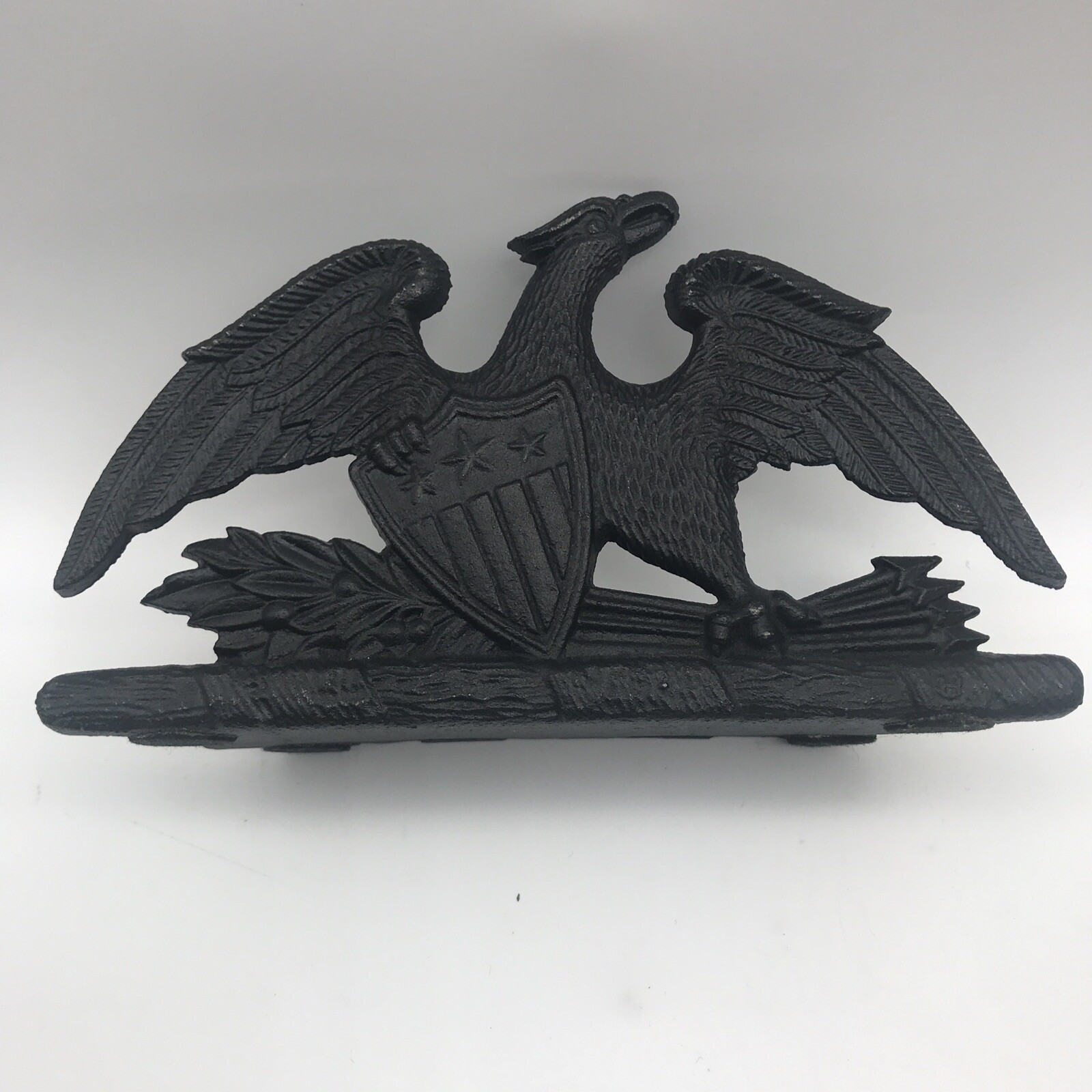 VINTAGE 1952 VA METALCRAFTERS SPREAD EAGLE CAST IRON BOOKENDS DOOR STOPS MCM eBay