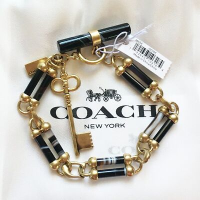  ︎ Brand New  ︎ Coach Toggle Key Charm Bracelet 38654