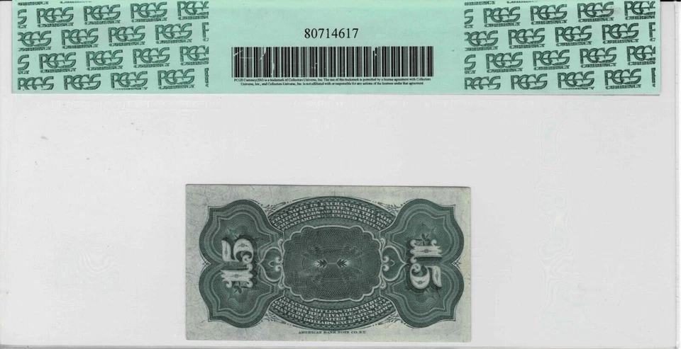 15 Cent Fractional Currency note-fr.1269--Fourth Issue--PCGS Currency UNC 64 PPQ - Image 2 of 4