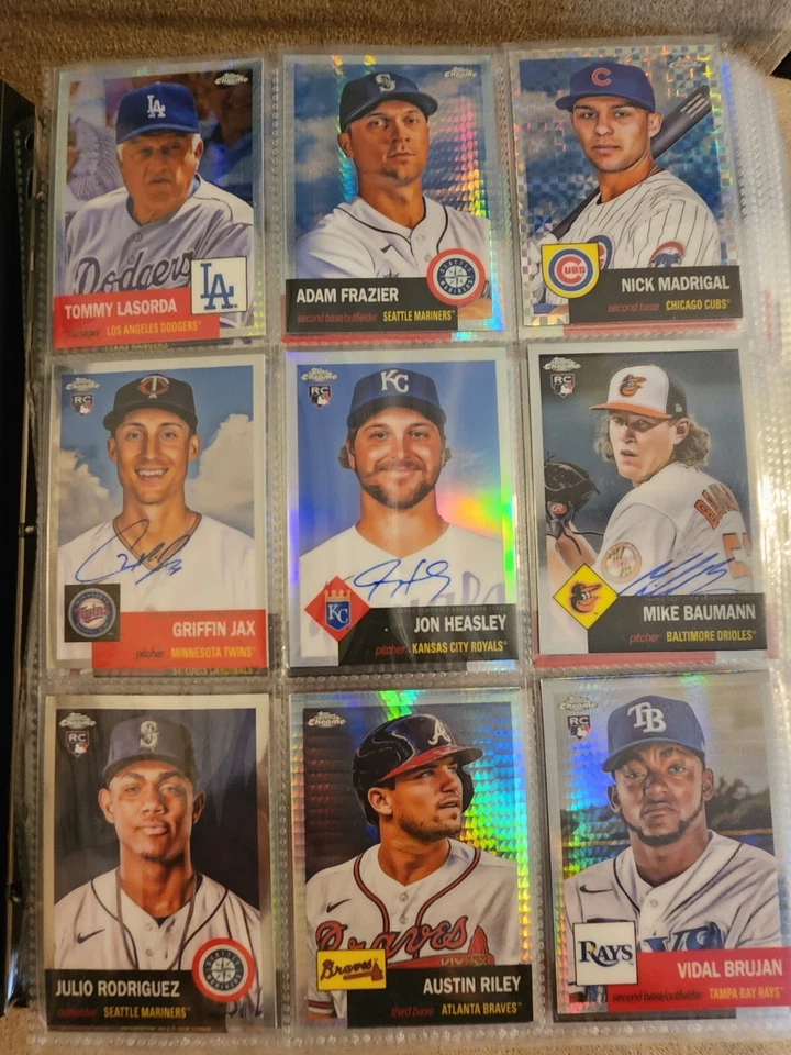 ¡Lote de más de 520 tarjetas Topps 2022 cromadas platino! ¡Autos, refractores y RC! Foto 2 de 4