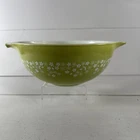 Vintage Pyrex Spring Blossom CRAZY DAISY Green CINDERELLA Mixing Bowl 2.6 L 443
