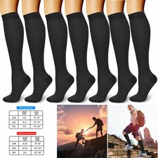 3Pares - Medias Calcetines De Compresion Para Hombres Y Mujeres Best 20-30 Mmhg