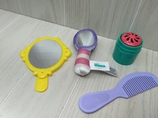 Presschool toy purse vanity pieces lipstick battat comb Gund plush mirror