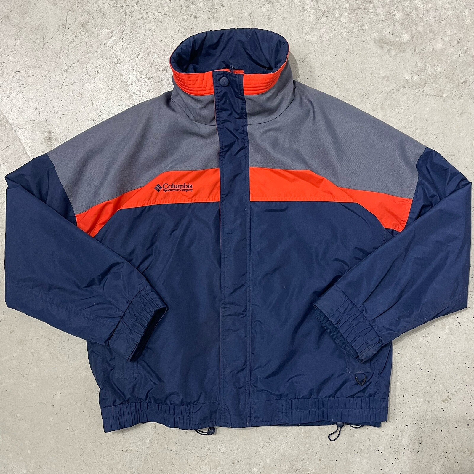 Vintage 90s Columbia Bugaboo 2-in-1 Navy Orange Fleece Lined Winter Jacket Men's Size Large