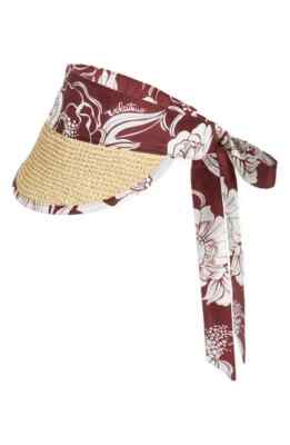 NWOT VALENTINO GARAVANI FLORAL PRINT SATIN-TRIMMED WOVEN  display picture 1