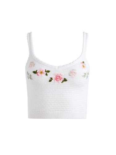 ALICE + OLIVIA BRIGIDA EMBROIDERED TANK SIZE S NWT - Picture 3 of 8