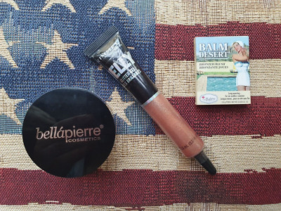 Bronzer Set: TheBalm Bronzer, Rimmel Glitter Gel in 300 & Bellapierre Amaretto