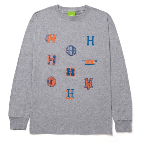 Huf Allstar Team Long Sleeve T-Shirt Atgry TS01812 AGR - 第 1/7 張圖片