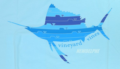 NWT Vineyard Vines Men SS Whale Pocket Crew T-Shirt Tee "SAILFISH WHALE LINE" - Picture 9 of 10