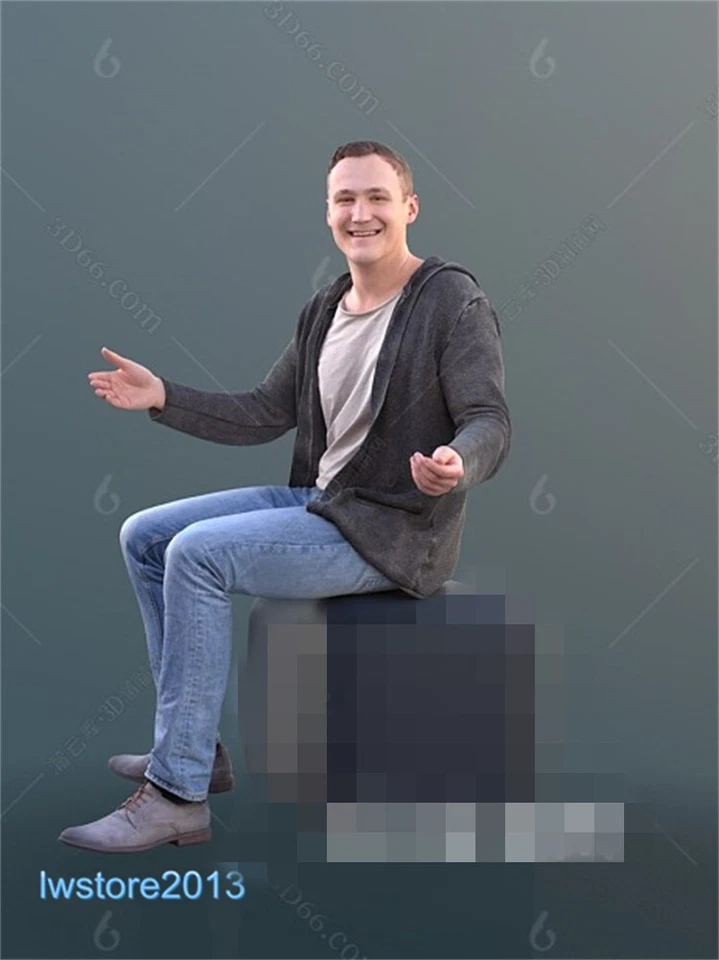 Painted 1/18 Male Man Scene Miniatures Figures Model For Cars Toys - Image 2 of 2