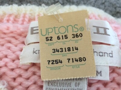 専用ページ　ピンク　M Evian Ladies Pink Teddy Bear Pullover Sweater Knitted by Hand