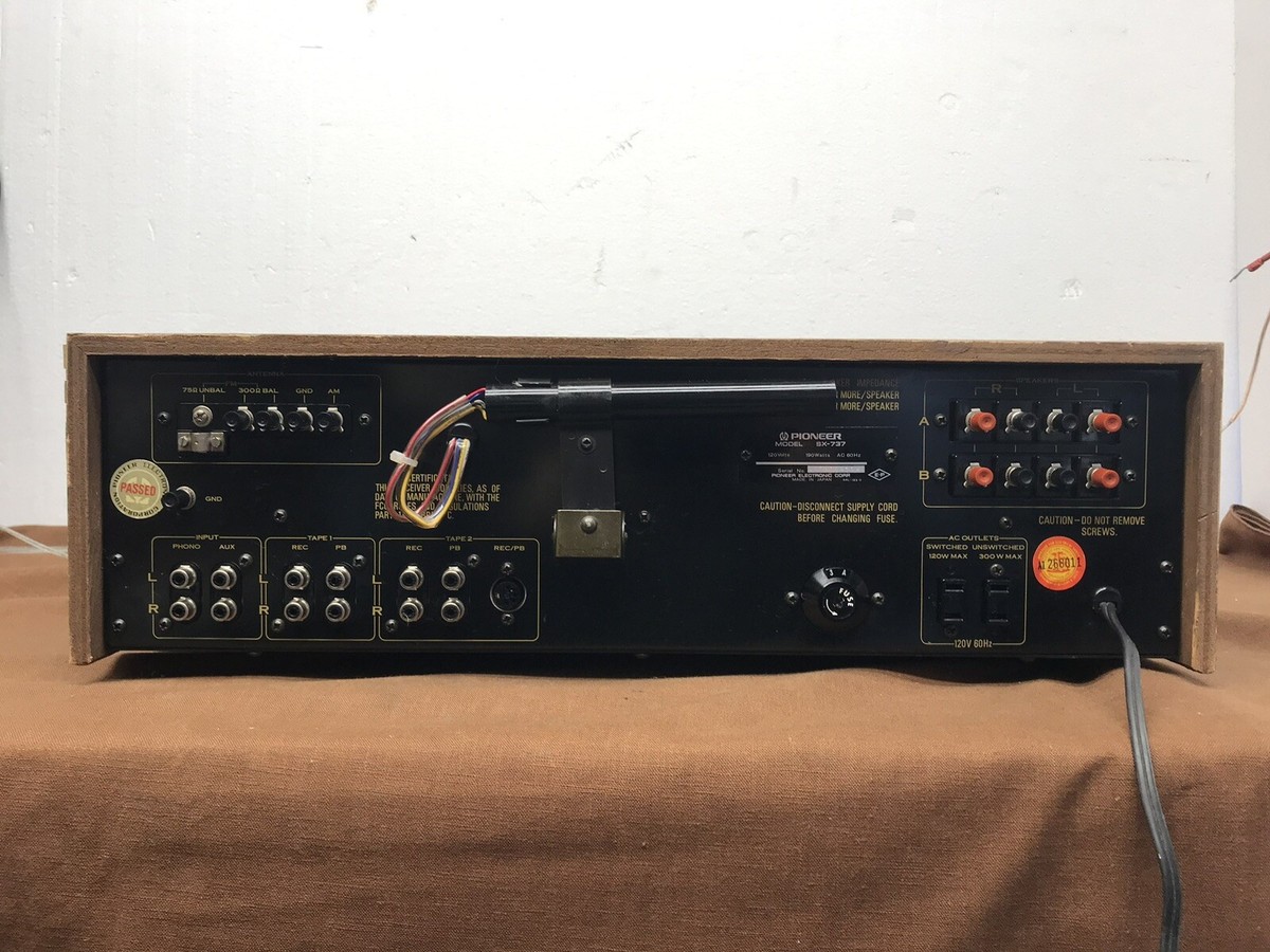 PIONEER Vintage Stereo Receiver Model SX-737 | eBay