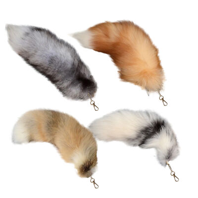 Therian Tail Plüsch-Schlüsselanhänger, langer Anhänger, Cosplay-Schwanz, Tie