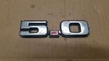 Ford OEM 5.0 Chrome & Red Plastic Emblem Badge Logo Nameplate Name Plate
