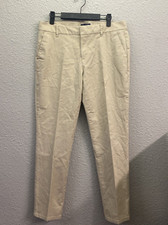 Tommy Hilfiger Pants Womens 16 Beige Hampton Stretch Slim Chino stained 