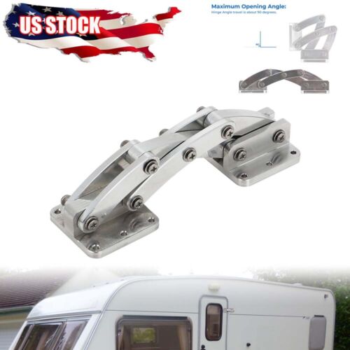 Hidden Scissor Hinge - Large - Aircraft Grade Aluminum , SS Hardware Bracket - Bild 1 von 16