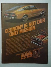 Publicité magazine DATSUN B-210 GX 1978 - L'économie n'est pas notre seule mission.