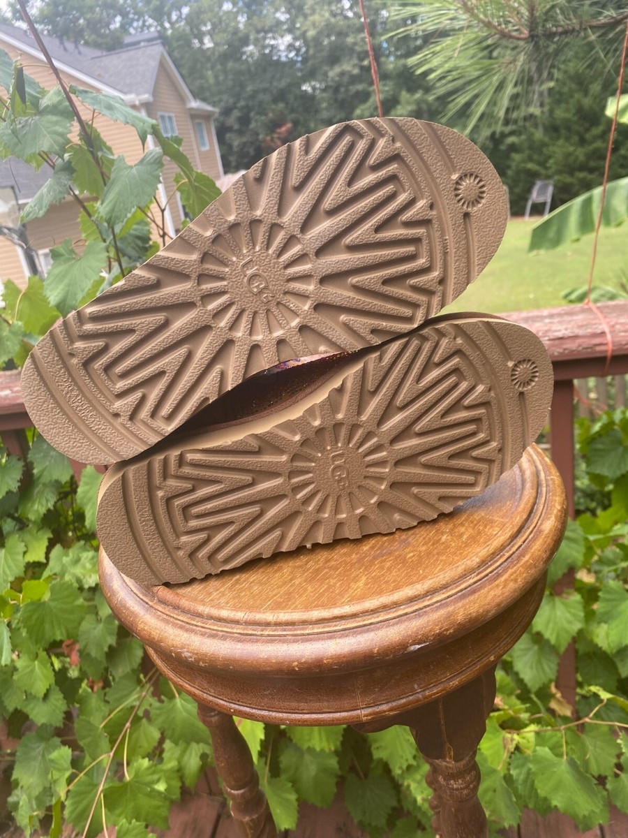 NEW US WOMEN Size 5 UGG X JEREMY SCOTT CRYSTAL FLAME CHESTNUT