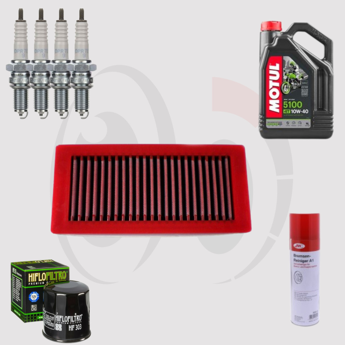Kit Entretien YAMAHA MT-01 1700 avec Huile MOTUL 5100 10w40 pour Modèles 2005 à 2012