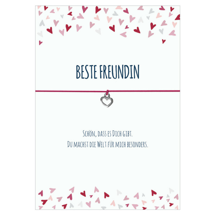 Wunscharmbänder "Beste Freundin" - Glücksschmiedin