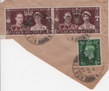 Great Britian - 1937 KGVI Coronation Pair, First Day of Issue & 1/2d Green