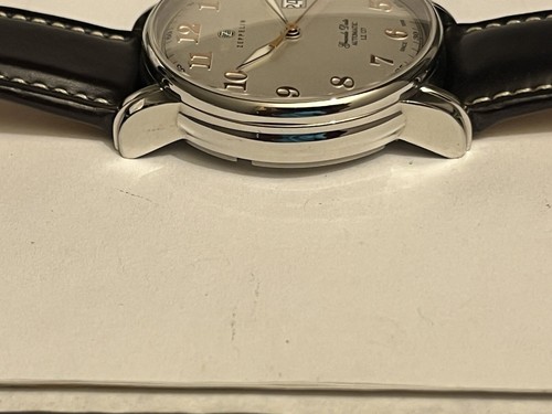 ZEPPELIN LZ 127 GRANDE DATE 25 JEWEL AUTOMATIC-ST STEEL-NEAR MINT- IN F.W.O - Picture 5 of 10