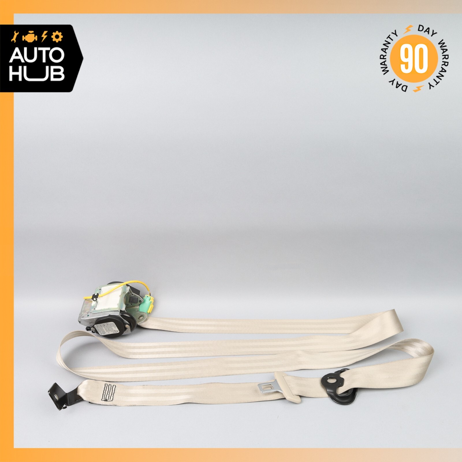 06-13 Bentley Continental Flying Spur Rear Right Side Seat Belt Beige OEM 80k