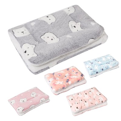 Pet Mat Cat Dog Puppy Flannel Mattres Cushion Bed Blanket Warm Sleeping Mat