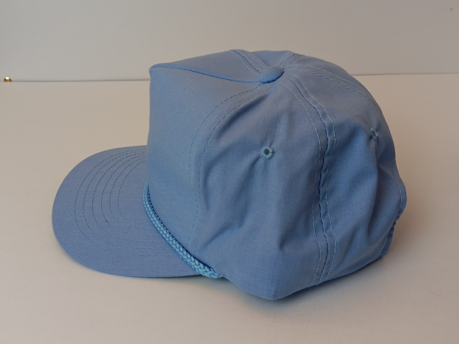 YoungAn Headwear Blue BLANK Rope Trucker Hat 90s VINTAGE 