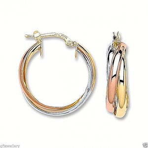 9CT HALLMARKED YELLOW WHITE \u0026 ROSE GOLD 