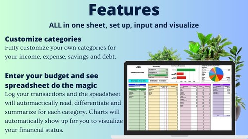 Family Budget Sheets for Google Sheets with StartKit. Easy to Use - Picture 2 of 8