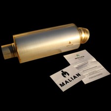 Dolphin Type Exhaust Back Box, 2.5" Inlet, 3.5" Tailpipe