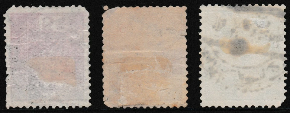 Used set of 3 stamps " COAT OF ARMS of POLAND - EAGLE " Poland 1929 - Image 2 of 2