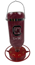 Hummer's Galore U of SC Hanging 32 Oz Glass Hummingbird Feeder New