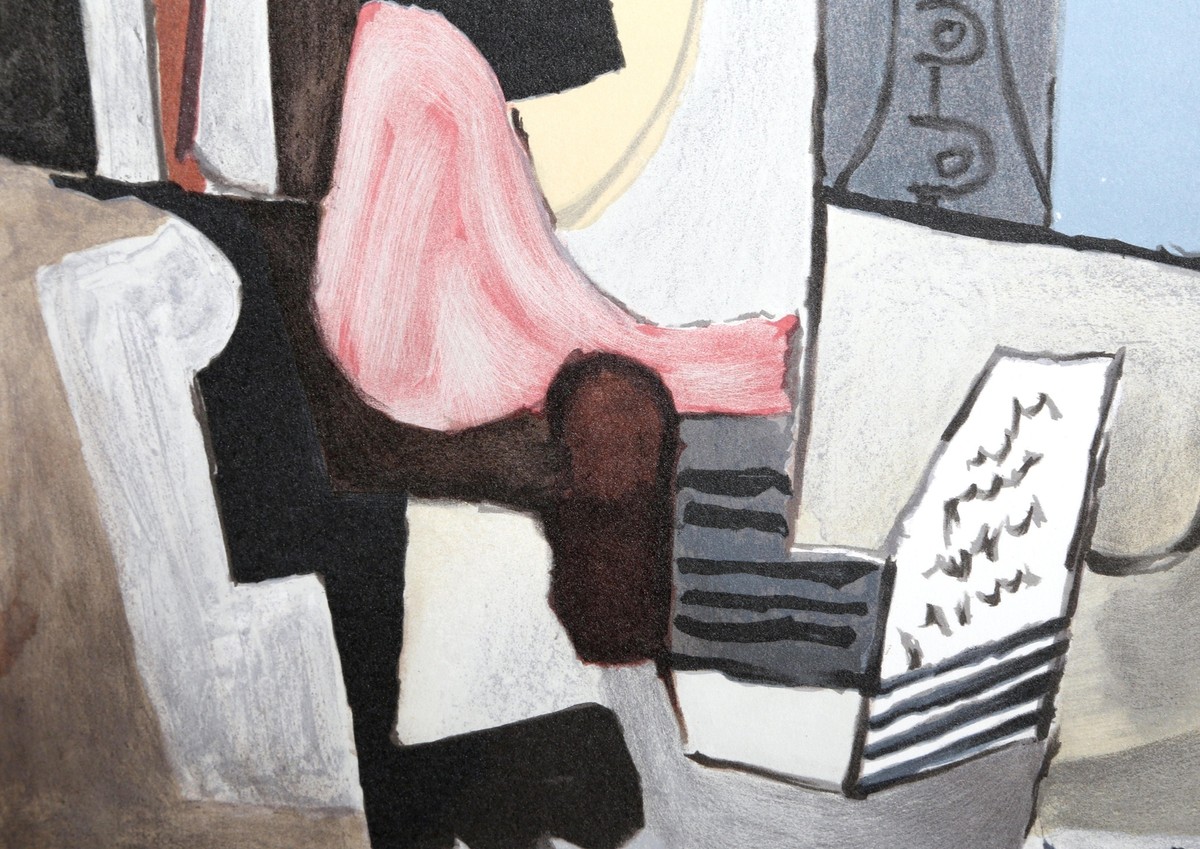Pablo Picasso, Femme au corset tesant un Livre, Lithograph | eBay
